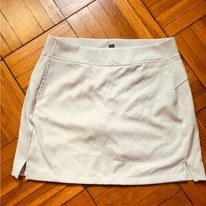 Stylish Cream Active Mini Skirt